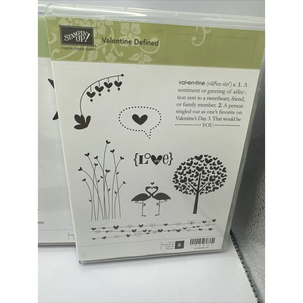 Lot of Stampin' Up Stamp Sets Stamps Cling Party Valentine Panda Kindness words
